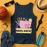 Principal Secretary Valentine S Day Teacher Frame Tank Top thumb 4