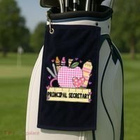 Principal Secretary Valentine S Day Teacher Frame Golf Towel thumb 2