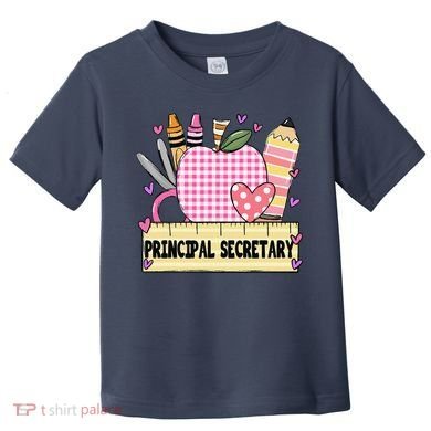 Principal Secretary Valentine S Day Teacher Frame Toddler T-Shirt