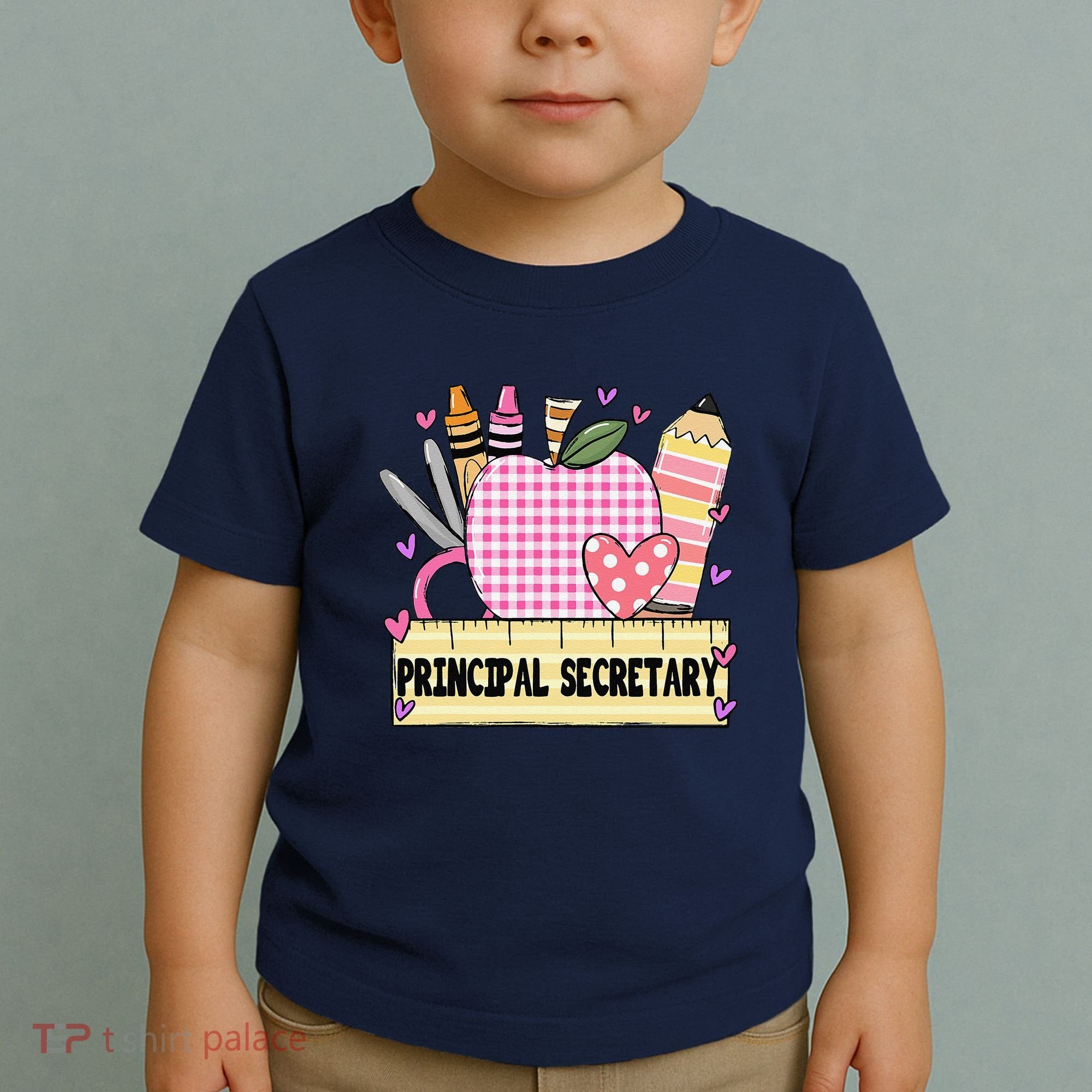 Principal Secretary Valentine S Day Teacher Frame Toddler T-Shirt