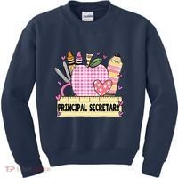Principal Secretary Valentine S Day Teacher Frame Kids Sweatshirt thumb 0