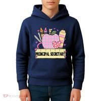 Principal Secretary Valentine S Day Teacher Frame Kids Hoodie thumb 4
