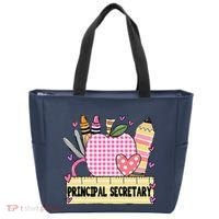 Principal Secretary Valentine S Day Teacher Frame Tote Bag thumb 0