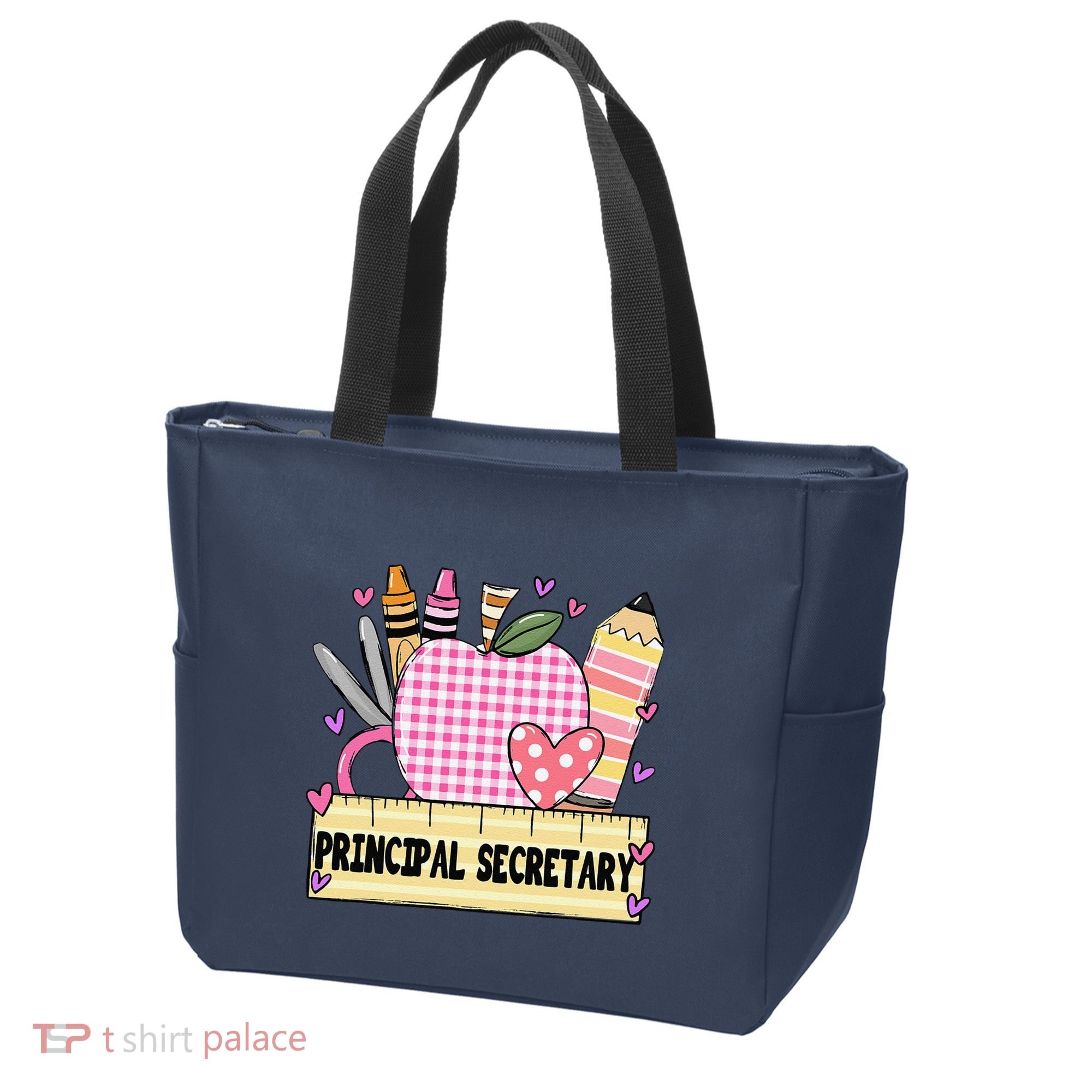 Principal Secretary Valentine S Day Teacher Frame Tote Bag