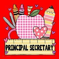 Principal Secretary Valentine S Day Teacher Frame Santa Hat thumb 1
