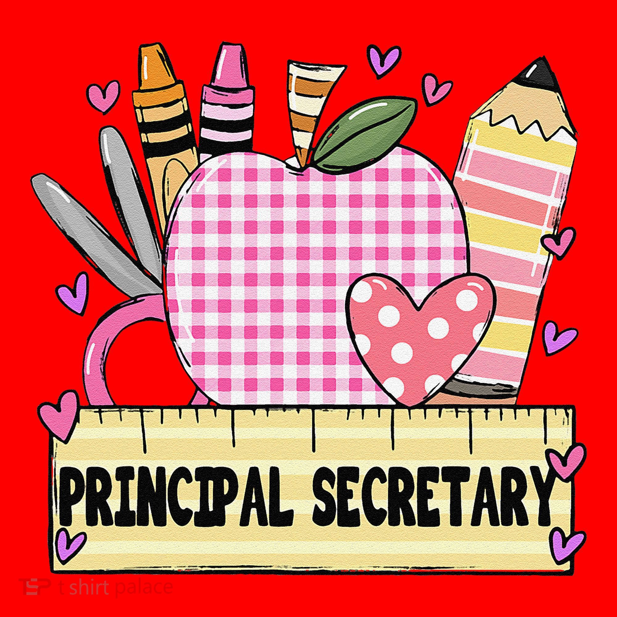 Principal Secretary Valentine S Day Teacher Frame Santa Hat
