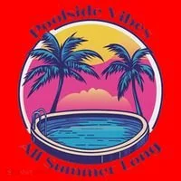 Pool Side Vibes All Summer Long Santa Hat thumb 1