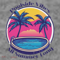 Pool Side Vibes All Summer Long Toddler Hoodie thumb 2