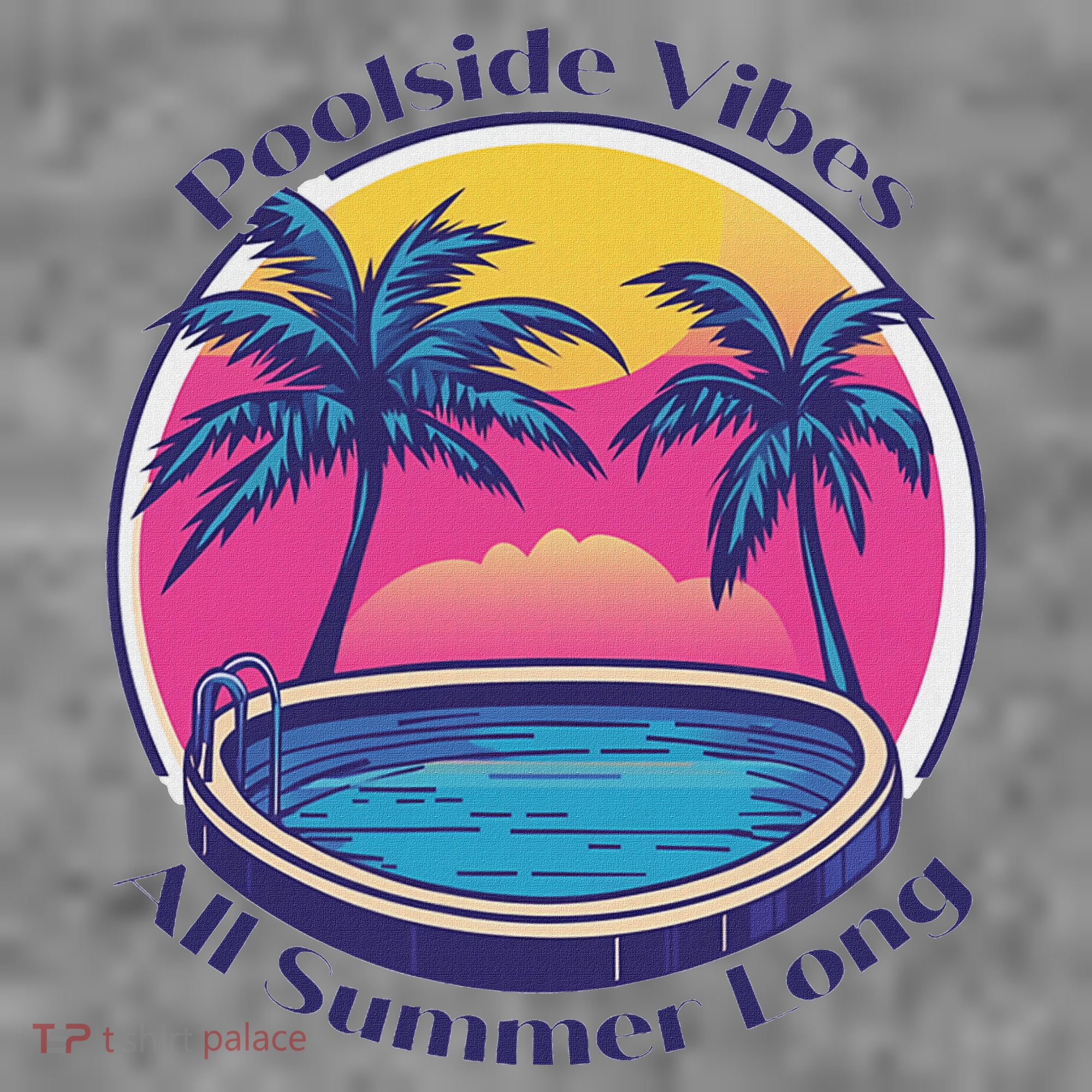 Pool Side Vibes All Summer Long Toddler Hoodie