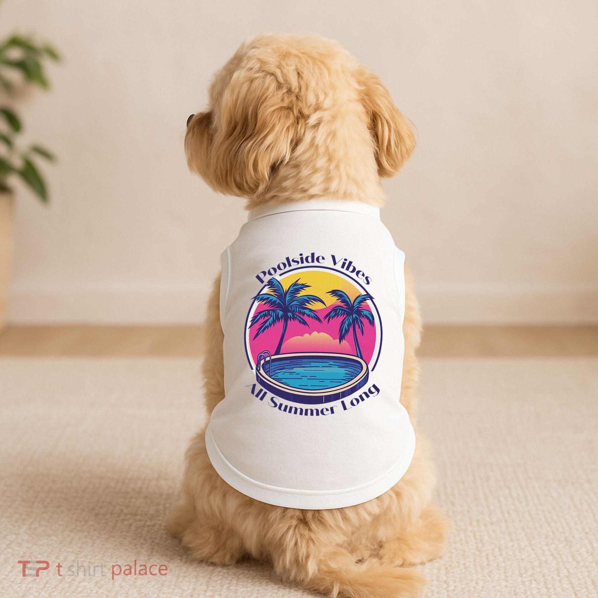 Pool Side Vibes All Summer Long Doggie Tank
