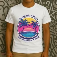 Pool Side Vibes All Summer Long T-Shirt thumb 3