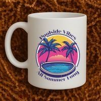 Pool Side Vibes All Summer Long Coffee Mug thumb 2