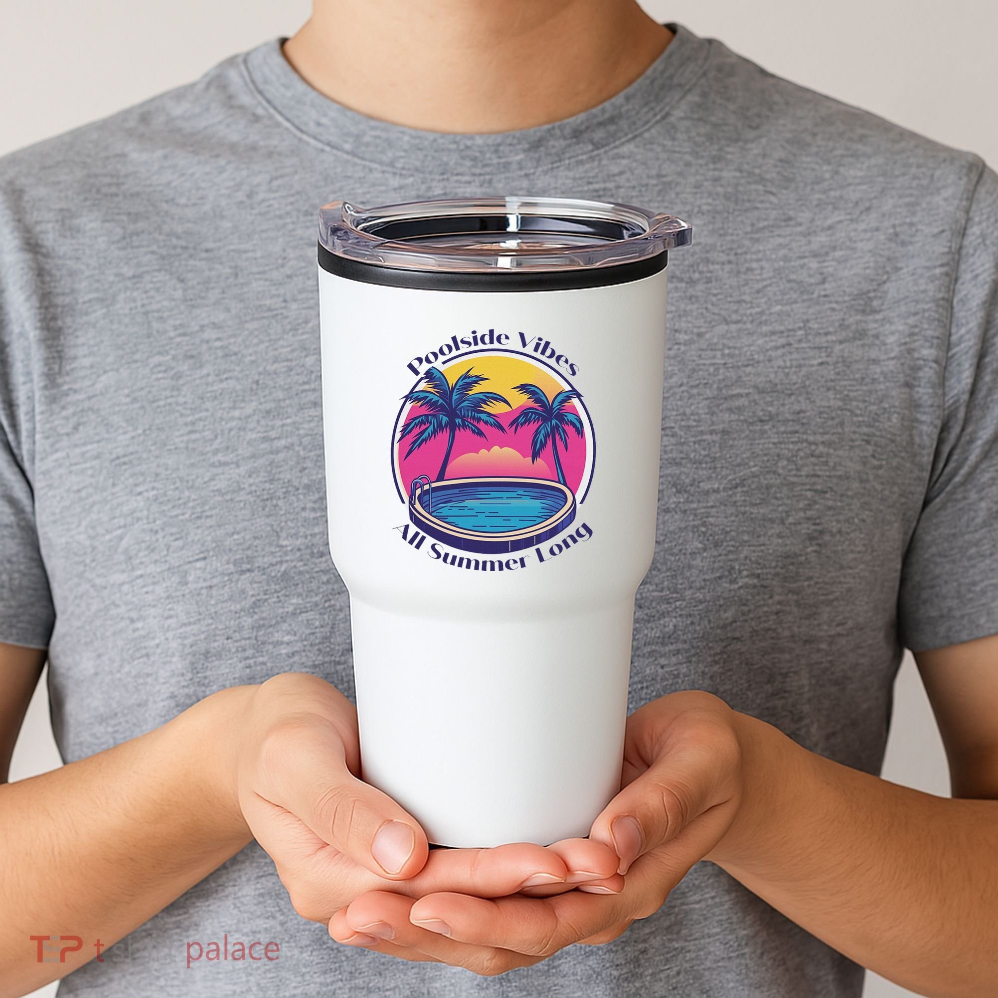 Pool Side Vibes All Summer Long Tumbler