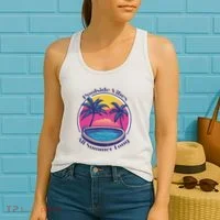 Pool Side Vibes All Summer Long Women's Tank Top thumb 2