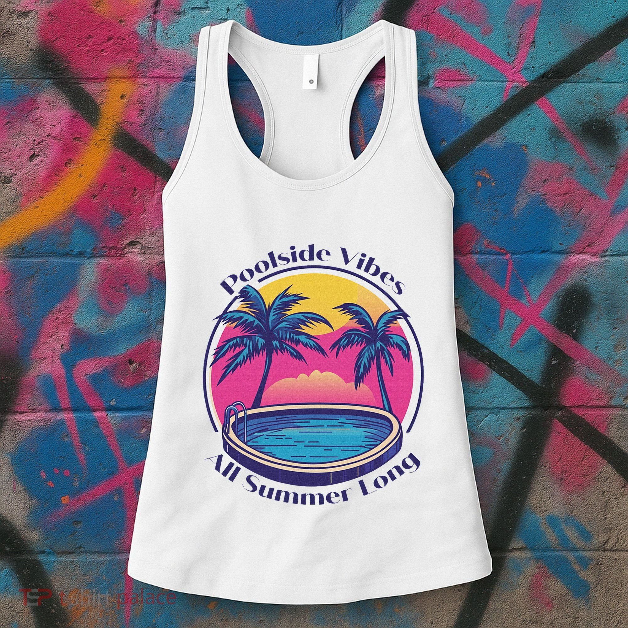 Pool Side Vibes All Summer Long Women's Tank Top