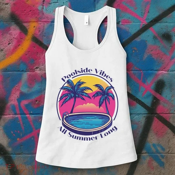 Pool Side Vibes All Summer Long Women's Tank Top