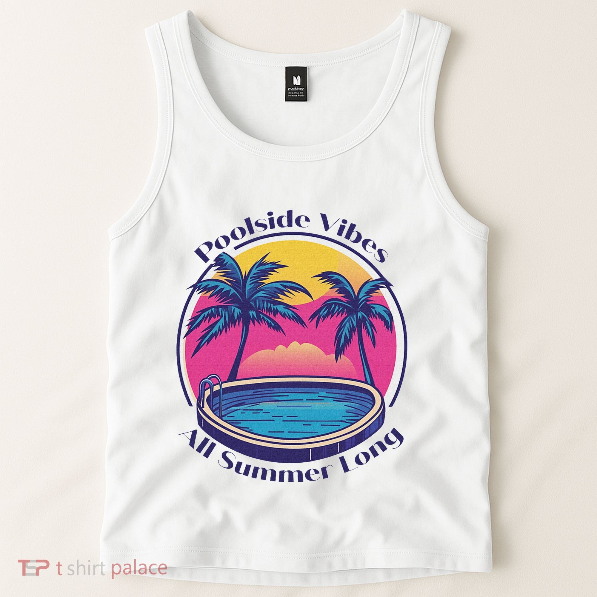 Pool Side Vibes All Summer Long Tank Top