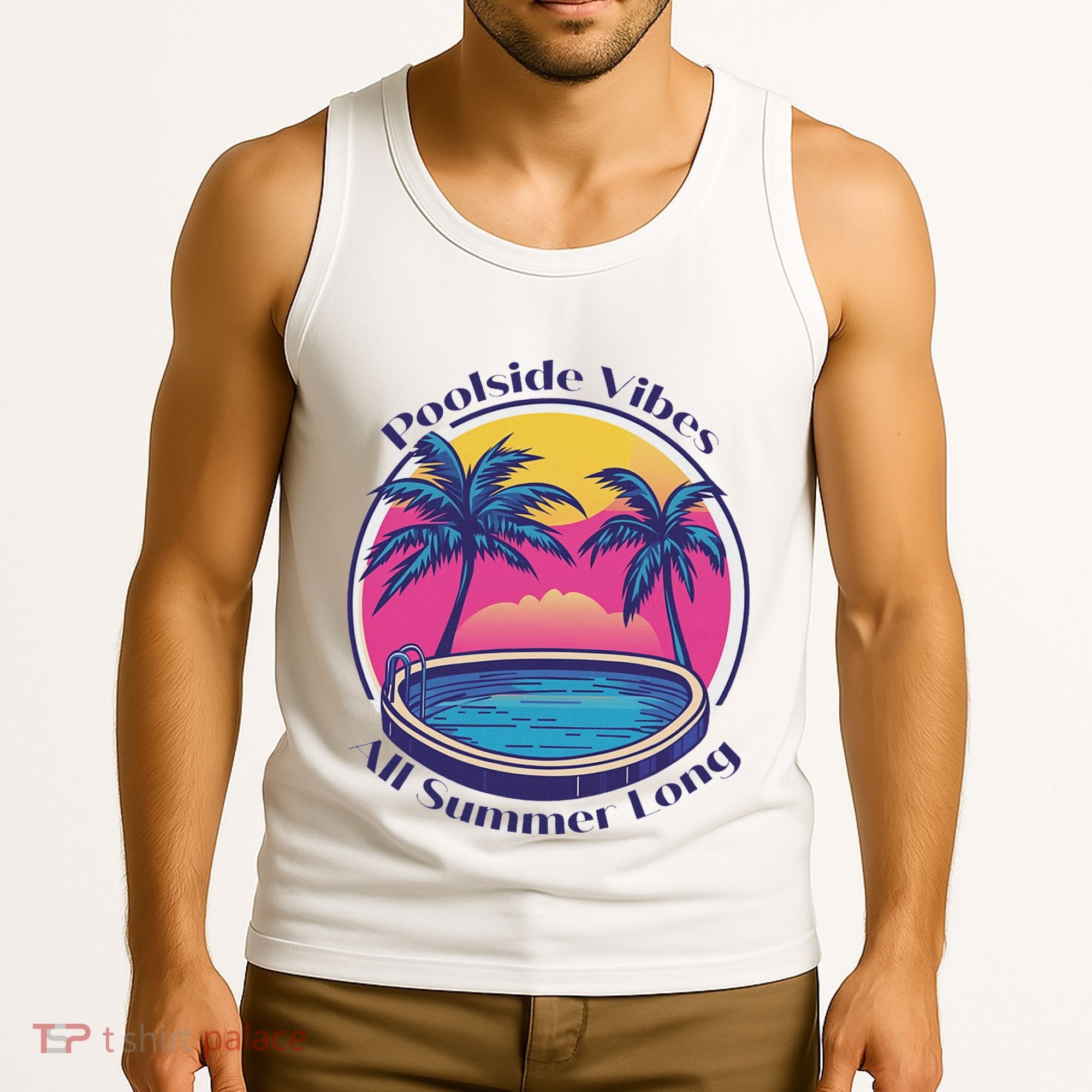 Pool Side Vibes All Summer Long Tank Top