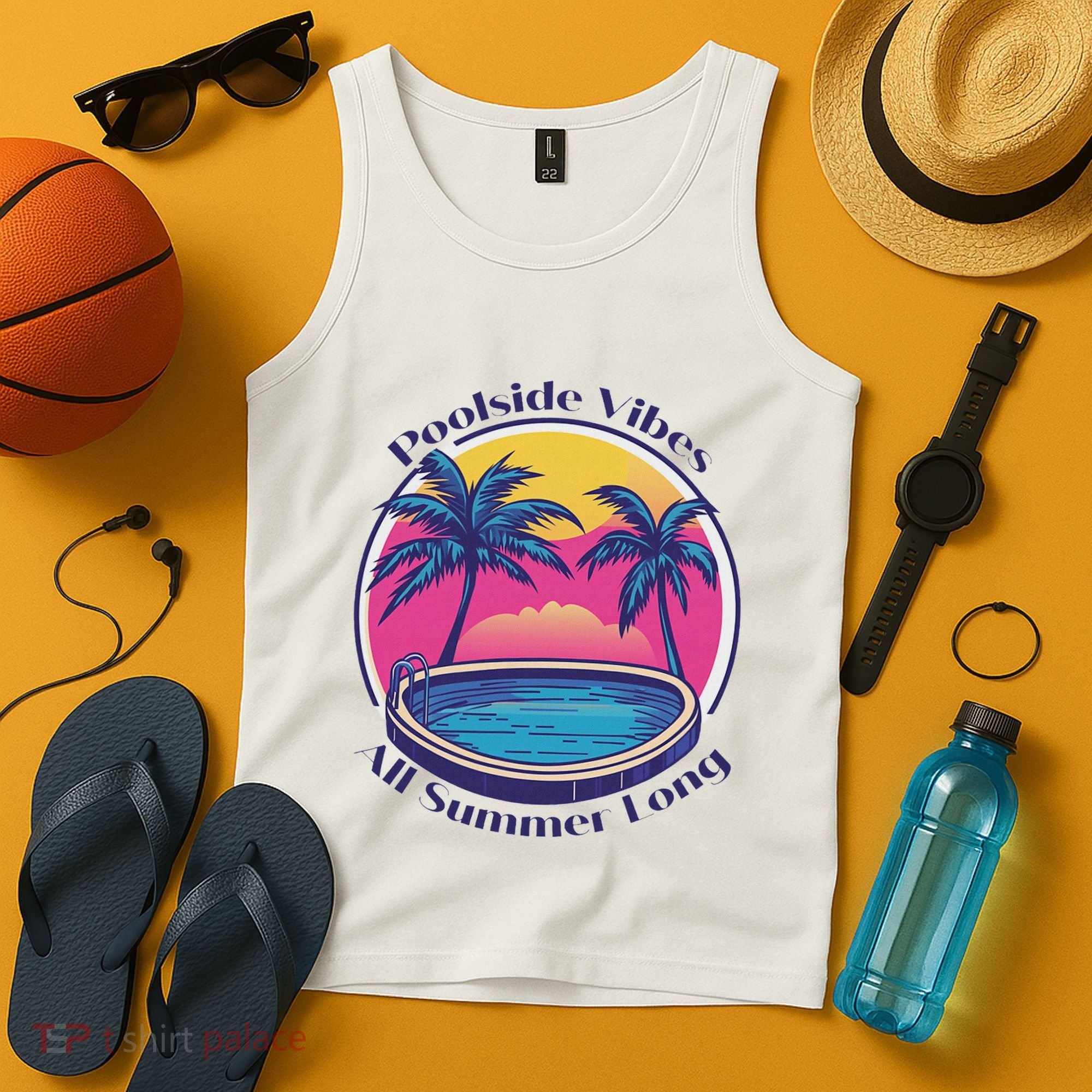Pool Side Vibes All Summer Long Tank Top