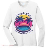 Pool Side Vibes All Summer Long Women's Long Sleeve Shirt thumb 0