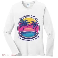 Pool Side Vibes All Summer Long Women's Long Sleeve Shirt thumb 0