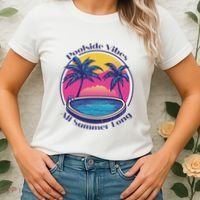 Pool Side Vibes All Summer Long Women's T-Shirt thumb 2