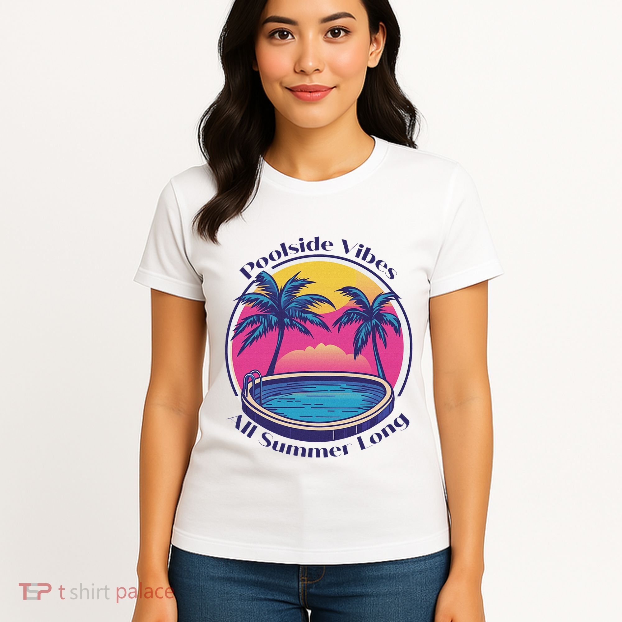 Pool Side Vibes All Summer Long Women's T-Shirt