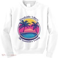 Pool Side Vibes All Summer Long Kids Sweatshirt thumb 0