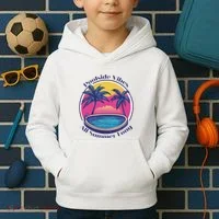 Pool Side Vibes All Summer Long Kids Hoodie thumb 2