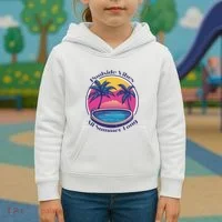 Pool Side Vibes All Summer Long Kids Hoodie thumb 3