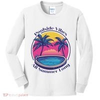 Pool Side Vibes All Summer Long Kids Long Sleeve Shirt thumb 0