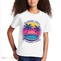 Pool Side Vibes All Summer Long Kids T-Shirt thumb 2