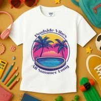 Pool Side Vibes All Summer Long Kids T-Shirt thumb 3