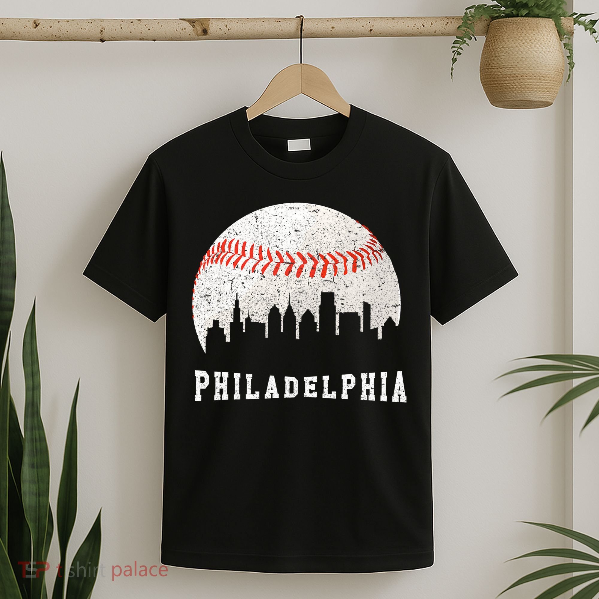 Philly skyline - Vintage Philadelphia Baseball Fans T-Shirt