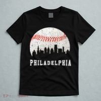 Philly skyline - Vintage Philadelphia Baseball Fans T-Shirt thumb 5
