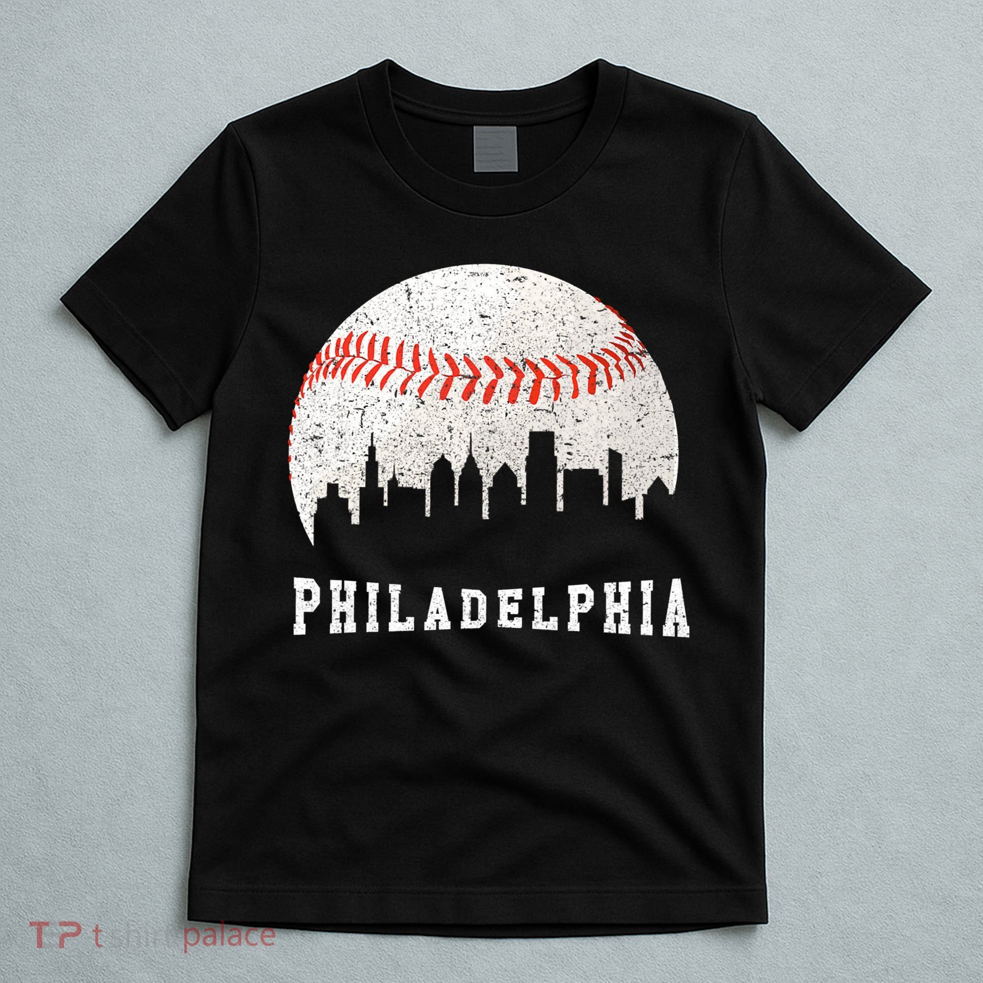 Philly skyline - Vintage Philadelphia Baseball Fans T-Shirt