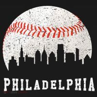 Philly skyline - Vintage Philadelphia Baseball Fans T-Shirt thumb 7