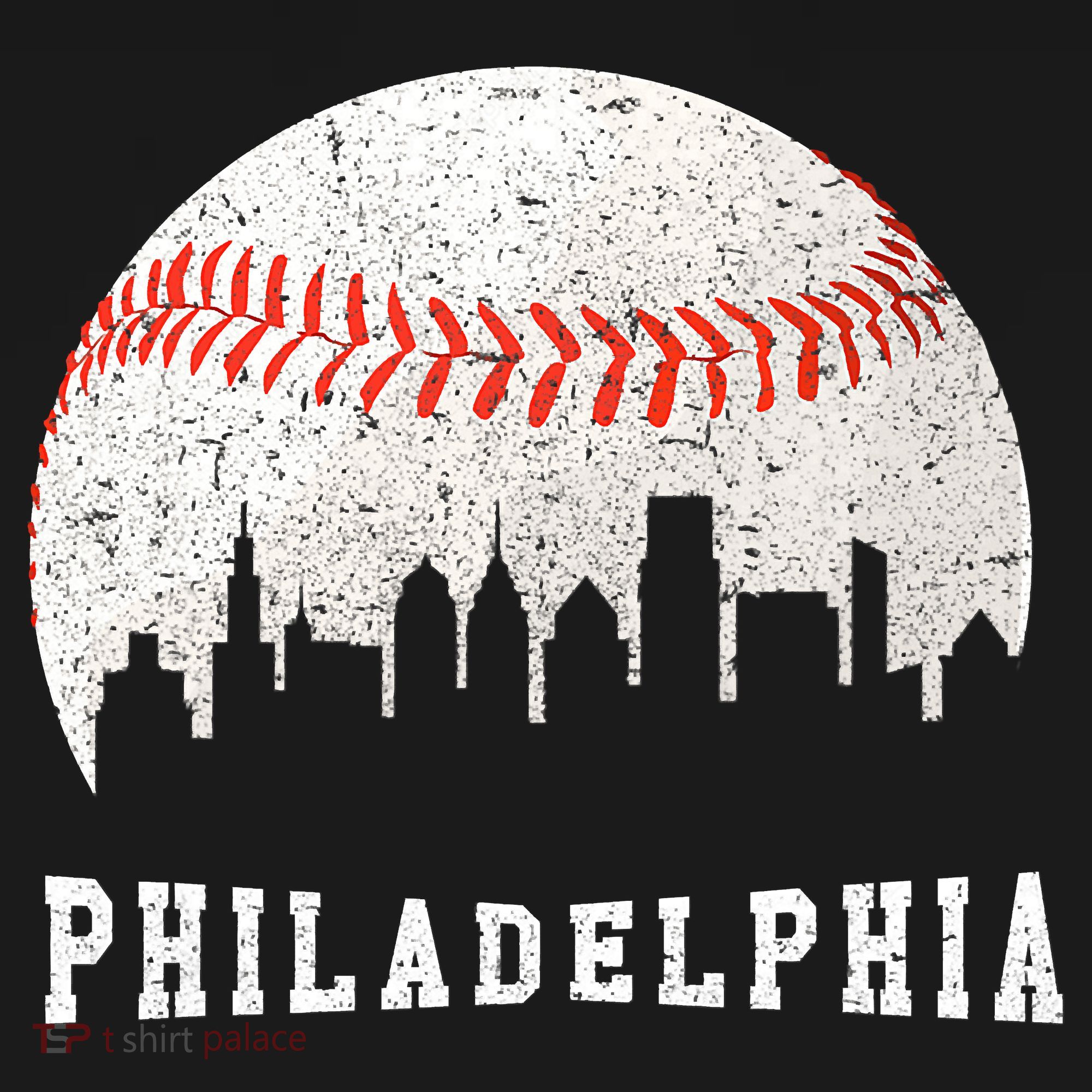 Philly skyline - Vintage Philadelphia Baseball Fans T-Shirt