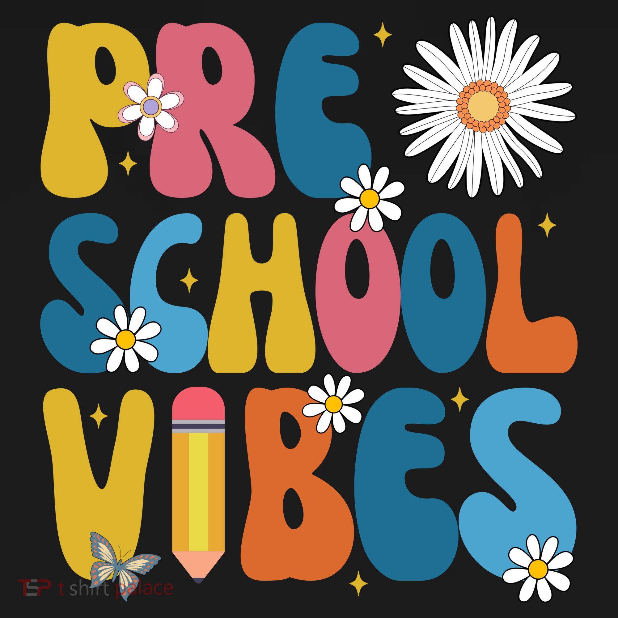 Pre School Vibes Back To School Gift Doggie Tank