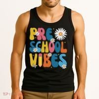 Pre School Vibes Back To School Gift Tank Top thumb 3