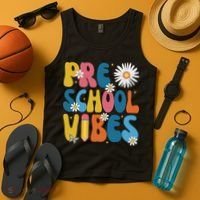 Pre School Vibes Back To School Gift Tank Top thumb 4