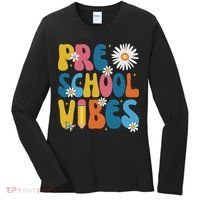 Pre School Vibes Back To School Gift Women's Long Sleeve Shirt thumb 0