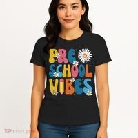 Pre School Vibes Back To School Gift Women's T-Shirt thumb 4