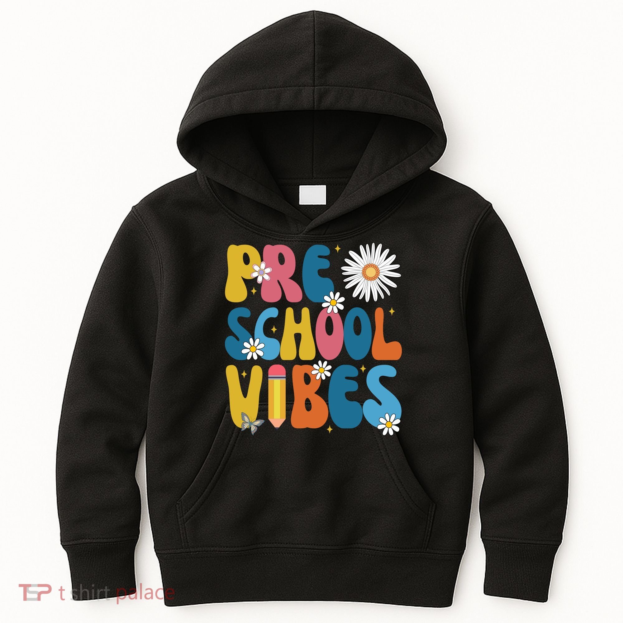 Pre School Vibes Back To School Gift Kids Hoodie