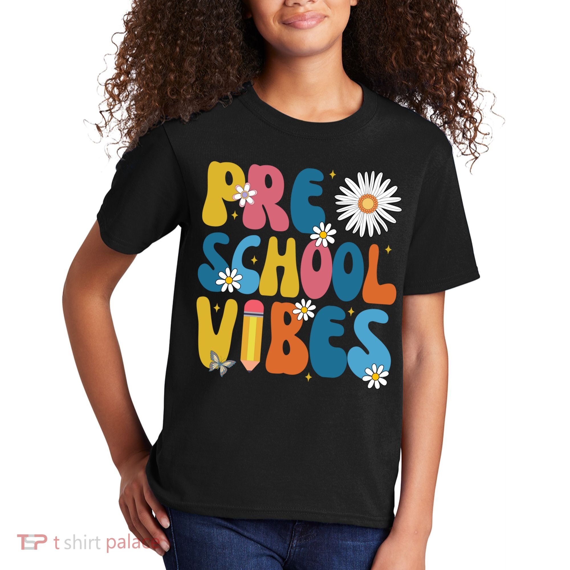 Pre School Vibes Back To School Gift Kids T-Shirt
