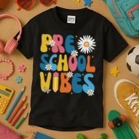 Pre School Vibes Back To School Gift Kids T-Shirt thumb 3