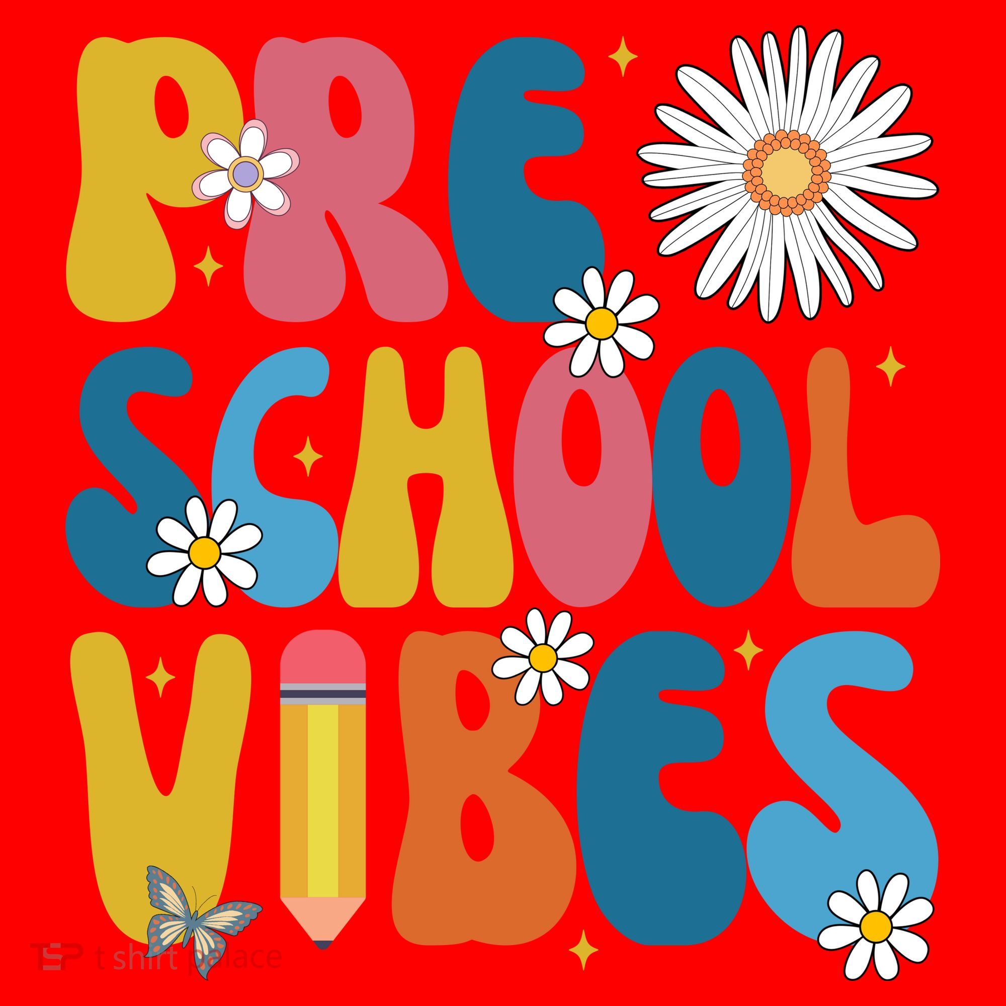 Pre School Vibes Back To School Gift Santa Hat