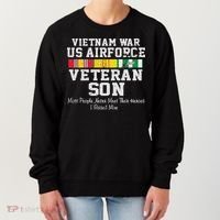 Proud Son Vietnam War Veteran Son Veteran's Day Gift Women's Sweatshirt thumb 0