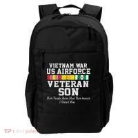 Proud Son Vietnam War Veteran Son Veteran's Day Gift Backpack thumb 0