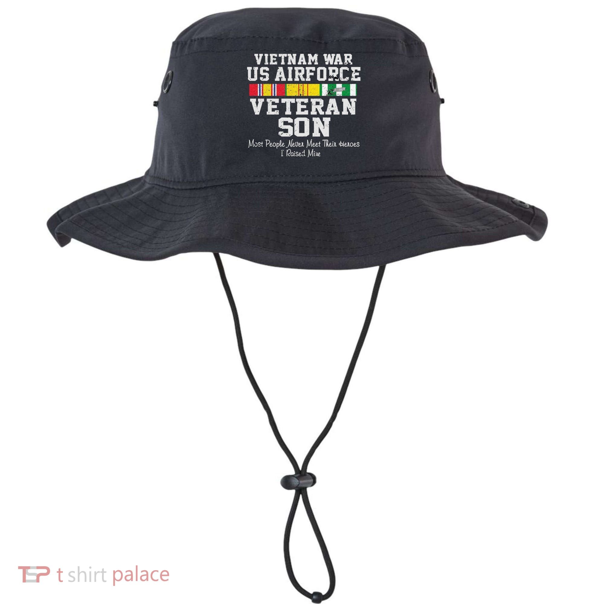Proud Son Vietnam War Veteran Son Veteran's Day Gift Bucket Hat